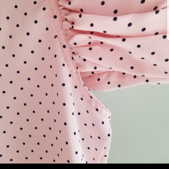 Vintage pink puff sleeve blouse - Picture 14 of 14